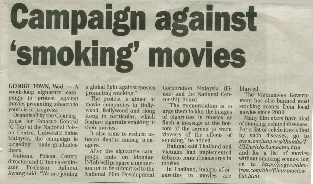 2005 International Day of Action for Smokfree Movies ...
